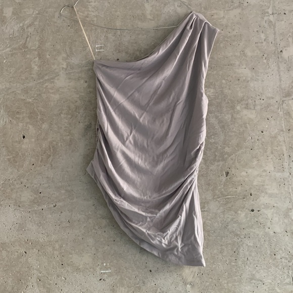 Wilfred One Shoulder Tank, Ashen, Size S - Picture 2 of 3